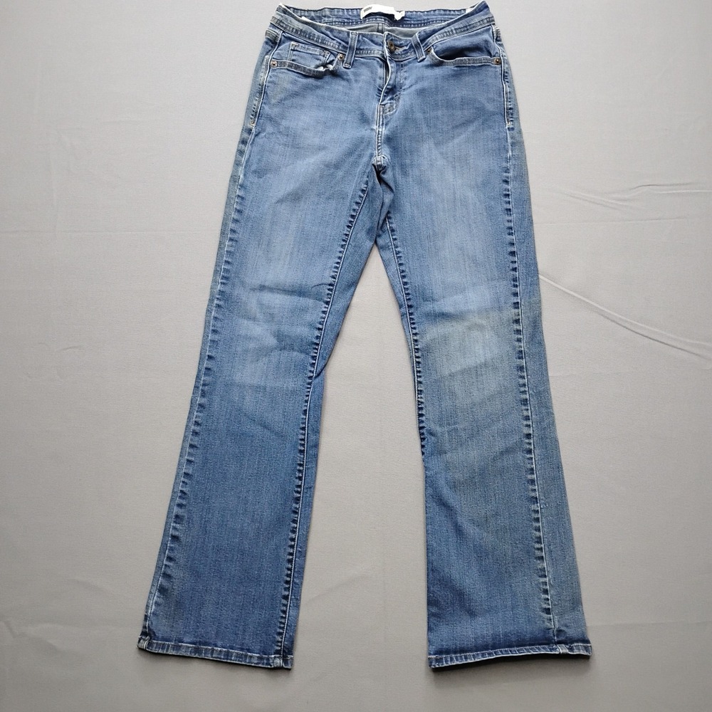 Levis 529 Curvy Boot Cut Jeans Womens Size 8 Medium Wash Blue Denim